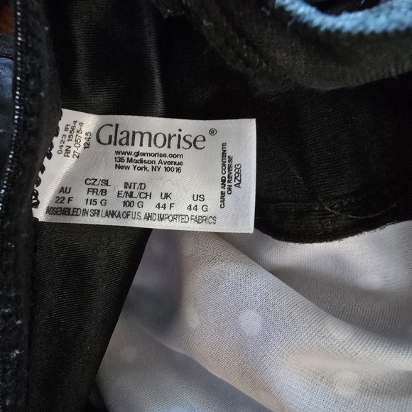 Glamorise Black and White Polka Dot Bra - Picture 3 of 3